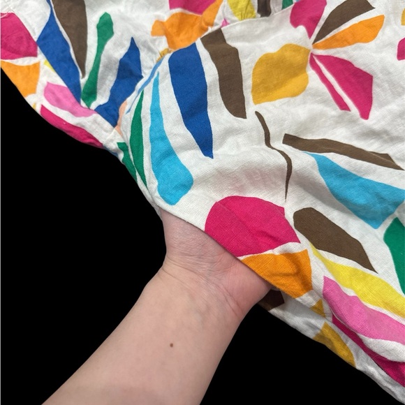 Tabitha Brown Rainbow Botanical Mini Dress with Puff Sleeves - Picture 5 of 5